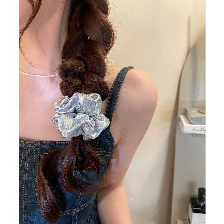 シュシュ ヘアゴム 光沢感 韓国風髪飾り | SUNSHINE CLOSET | 詳細画像3 