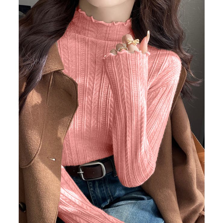 ニットソー 長袖 プチハイネック 韓国風 | SUNSHINE CLOSET | 詳細画像21 