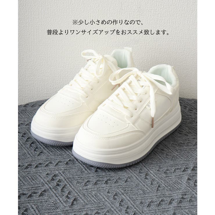 バイカラースニーカー 美脚 プラットフォーム靴 | SUNSHINE CLOSET | 詳細画像15 