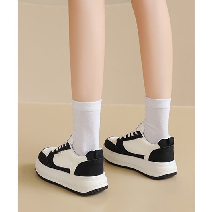 バイカラースニーカー 美脚 プラットフォーム靴 | SUNSHINE CLOSET | 詳細画像3 