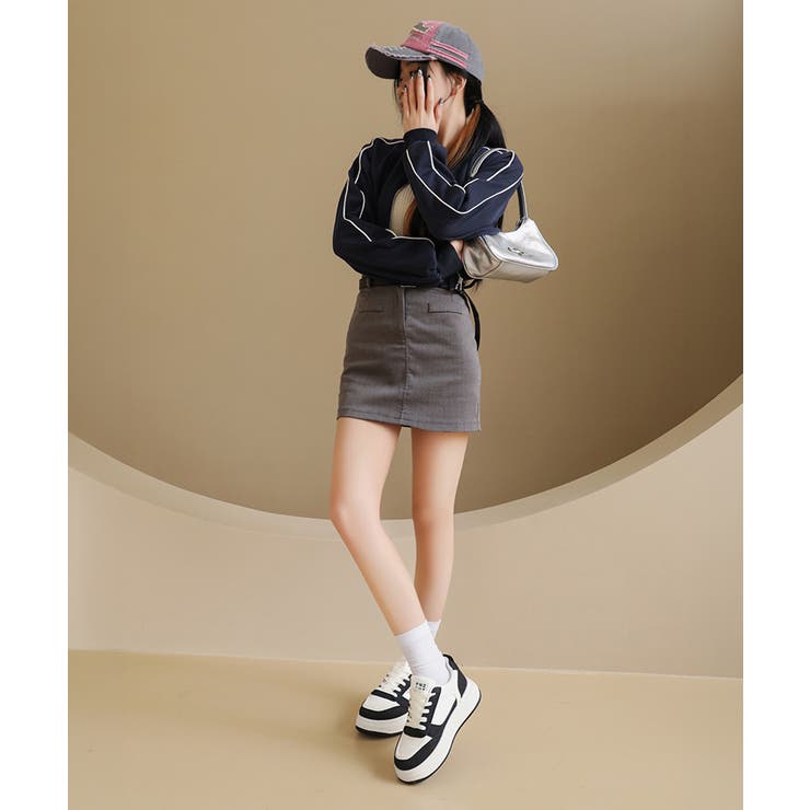 バイカラースニーカー 美脚 プラットフォーム靴 | SUNSHINE CLOSET | 詳細画像5 