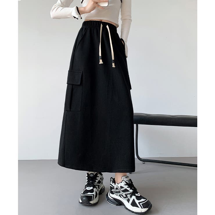 ワークスカート ハイウエスト 秋冬 韓国 | SUNSHINE CLOSET | 詳細画像4 