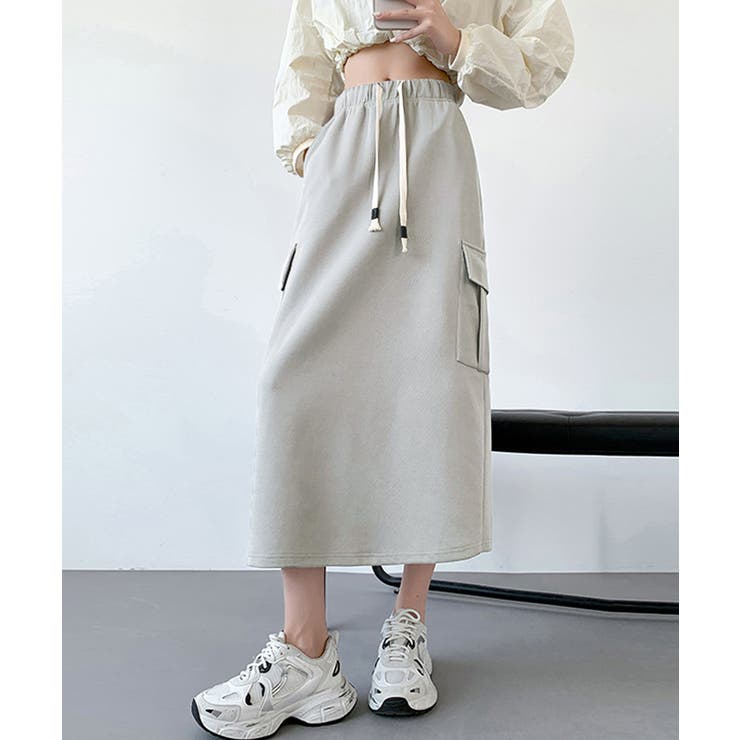 ワークスカート ハイウエスト 秋冬 韓国 | SUNSHINE CLOSET | 詳細画像8 