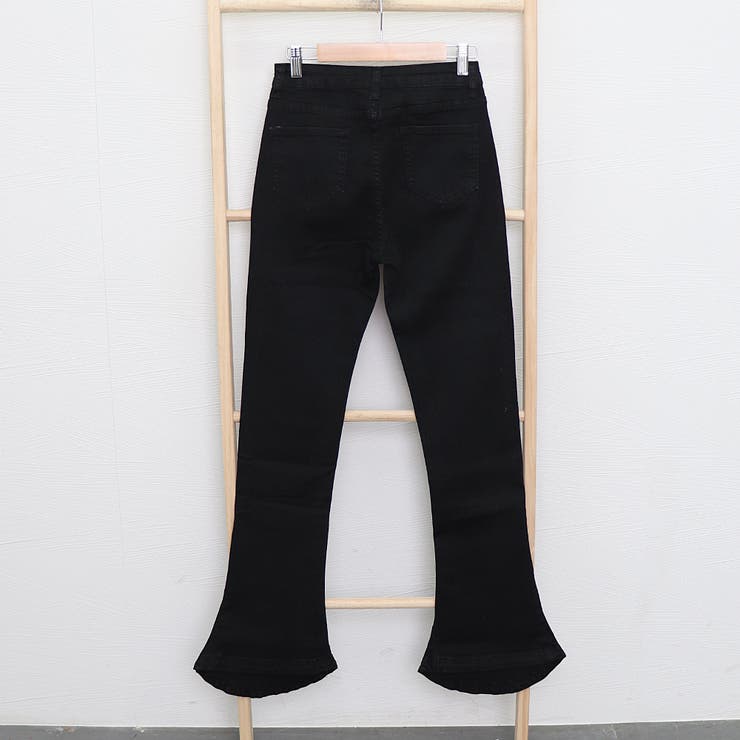 裾フレア デニムパンツ レディース[品番：AGCW0002891