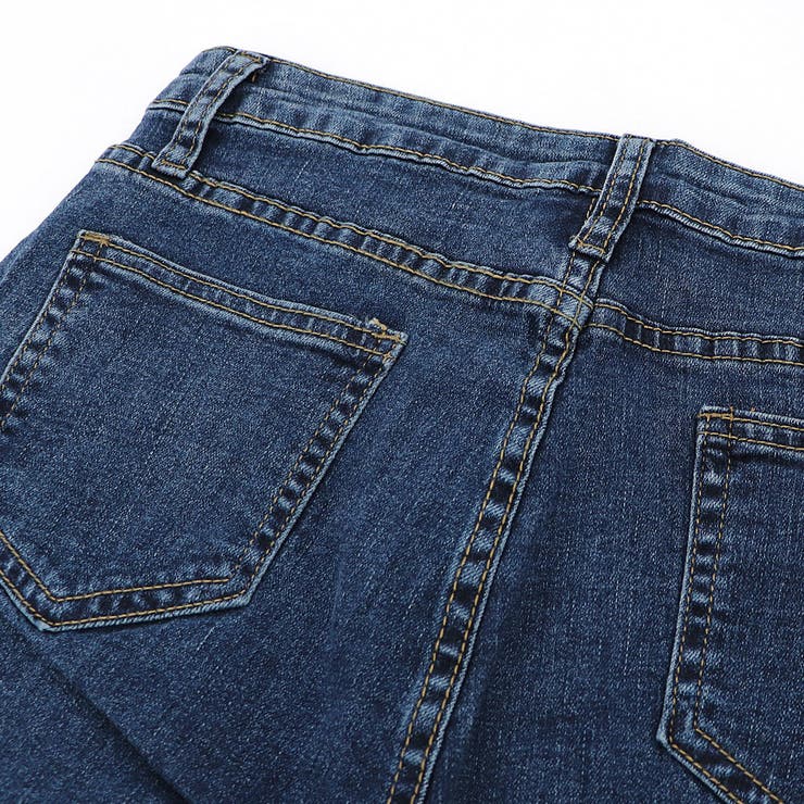 裾フレア デニムパンツ レディース[品番：AGCW0002891