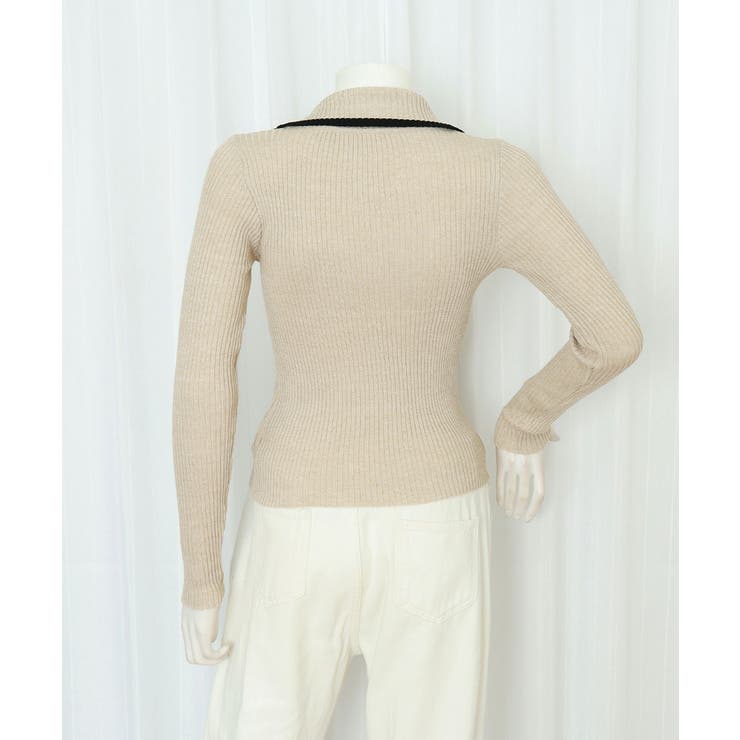 ニットトップス ファスナー付き 無地 | SUNSHINE CLOSET | 詳細画像23 