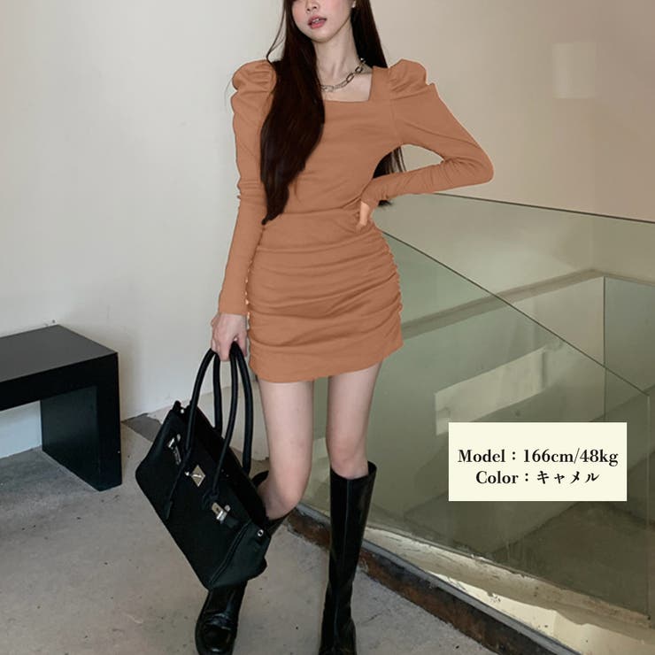 ワンピース レディース パフスリーブ長袖 | SUNSHINE CLOSET | 詳細画像5 