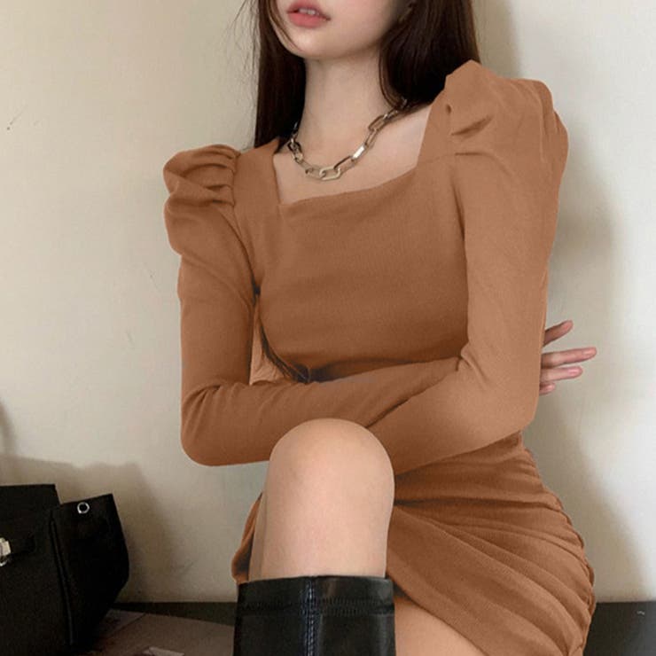 ワンピース レディース パフスリーブ長袖 | SUNSHINE CLOSET | 詳細画像6 