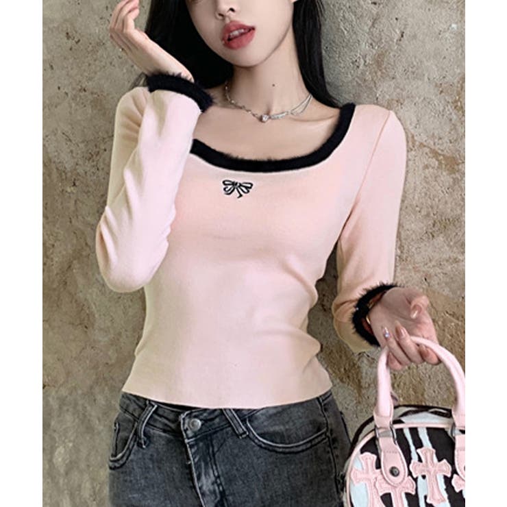 Tシャツ クールネック 刺しゅう 秋冬 | SUNSHINE CLOSET | 詳細画像11 