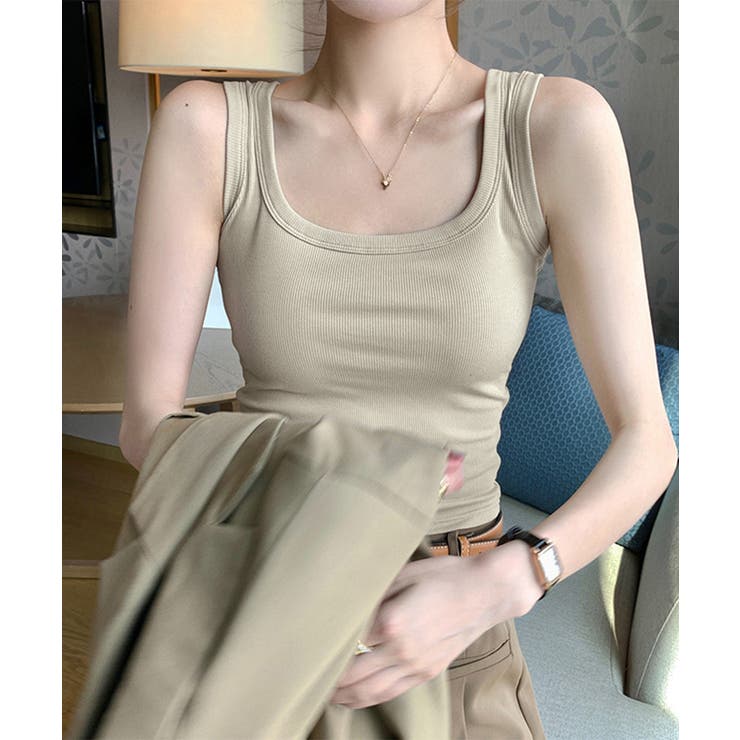 タンクトップ レディース 無地 Uネック | SUNSHINE CLOSET | 詳細画像10 