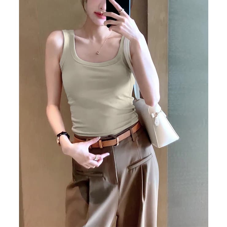 タンクトップ レディース 無地 Uネック | SUNSHINE CLOSET | 詳細画像11 