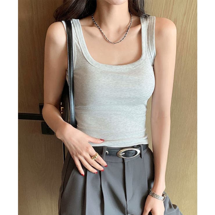 タンクトップ レディース 無地 Uネック | SUNSHINE CLOSET | 詳細画像14 