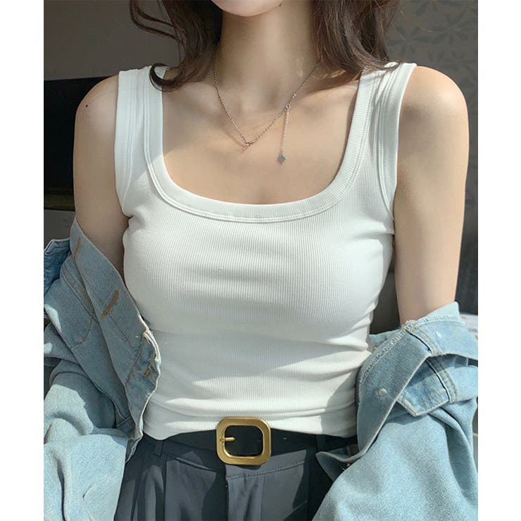 タンクトップ レディース 無地 Uネック | SUNSHINE CLOSET | 詳細画像6 