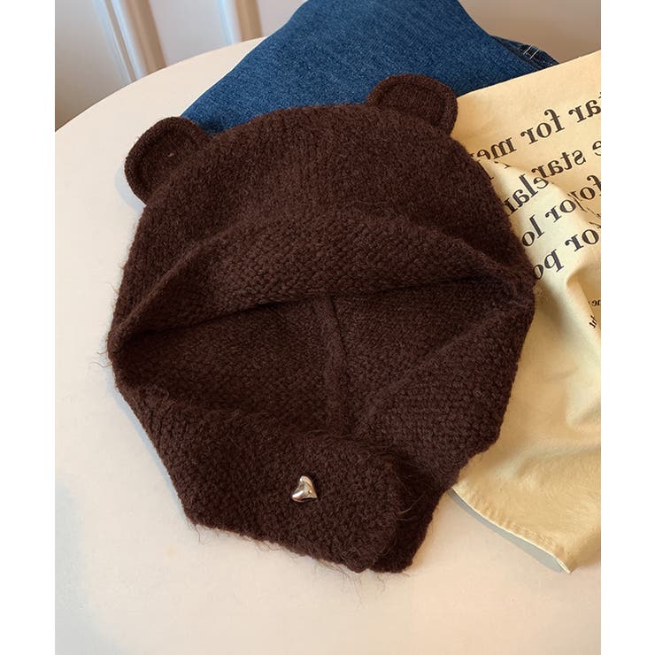 くま耳ニット帽 レディース 韓国風 | SUNSHINE CLOSET | 詳細画像15 