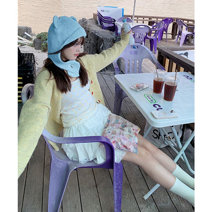 くま耳ニット帽 レディース 韓国風 | SUNSHINE CLOSET | 詳細画像9 