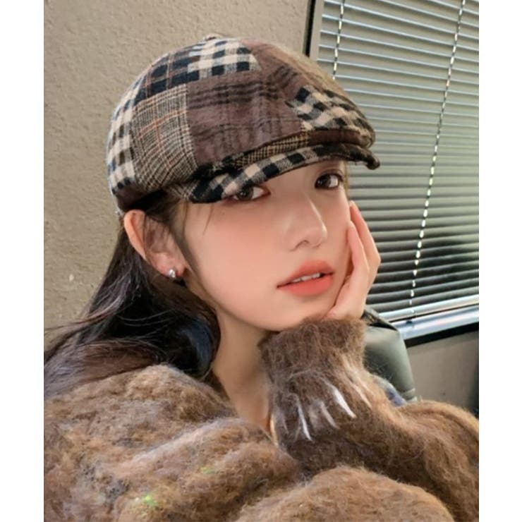 ベレー帽 レディース チェック柄 春秋冬 | SUNSHINE CLOSET | 詳細画像6 