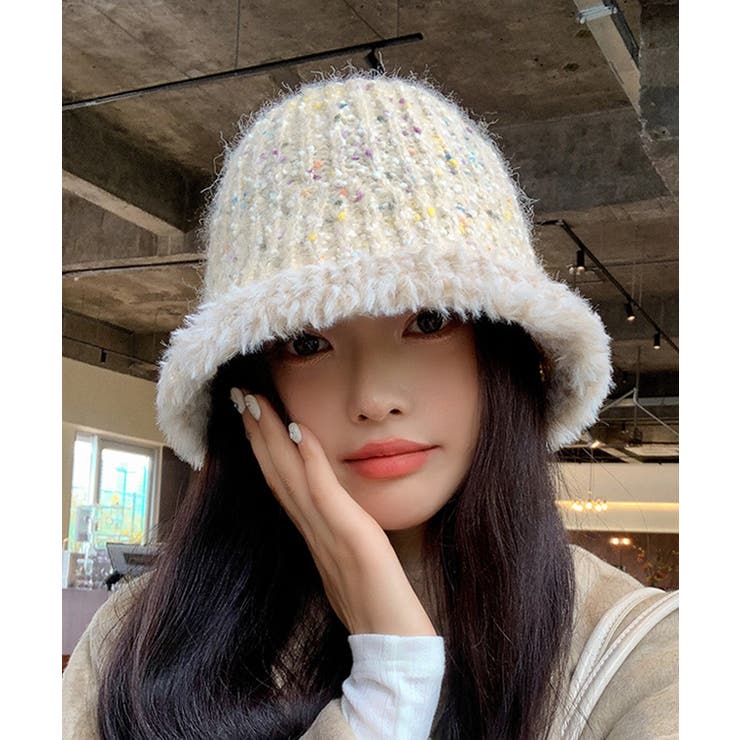 ニット バケットハット 暖かい帽子 秋冬 | SUNSHINE CLOSET | 詳細画像1 