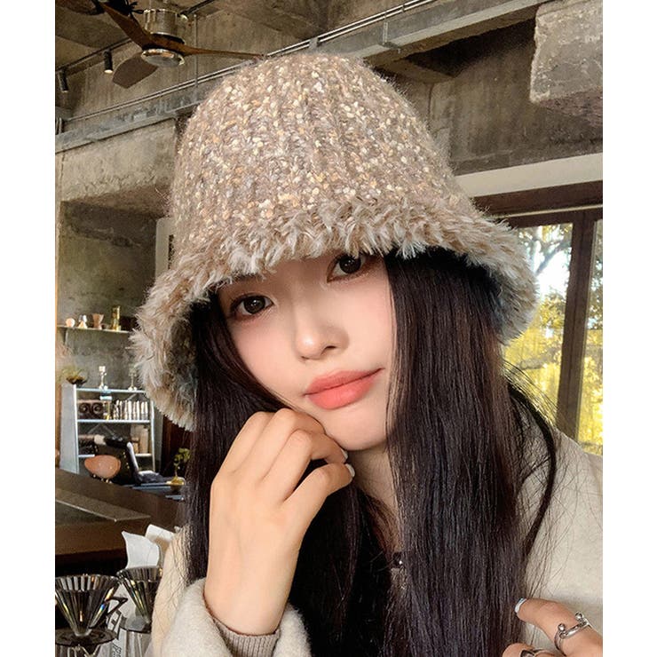 ニット バケットハット 暖かい帽子 秋冬 | SUNSHINE CLOSET | 詳細画像3 