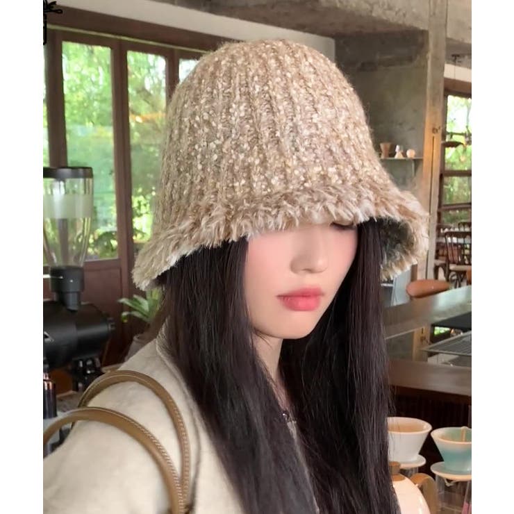 ニット バケットハット 暖かい帽子 秋冬 | SUNSHINE CLOSET | 詳細画像4 