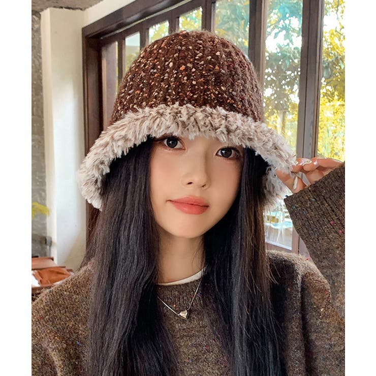 ニット バケットハット 暖かい帽子 秋冬 | SUNSHINE CLOSET | 詳細画像5 