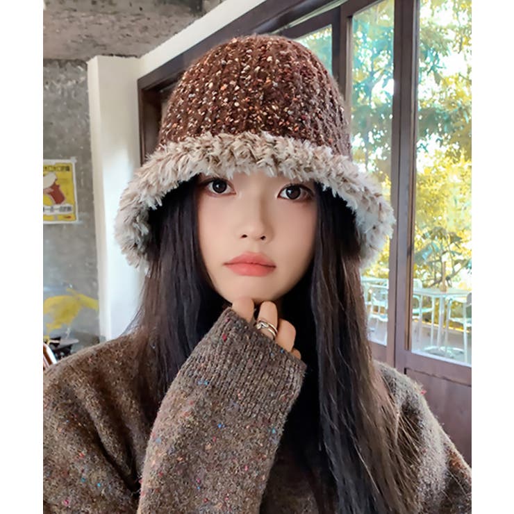 ニット バケットハット 暖かい帽子 秋冬 | SUNSHINE CLOSET | 詳細画像7 