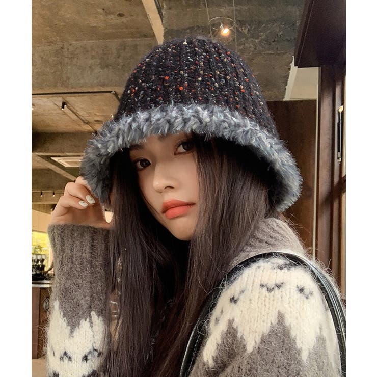 ニット バケットハット 暖かい帽子 秋冬 | SUNSHINE CLOSET | 詳細画像8 