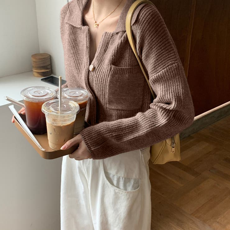 ショート丈ニット カーディガン トップス | SUNSHINE CLOSET | 詳細画像11 