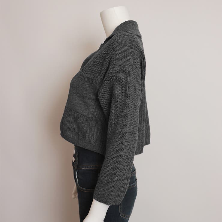 ショート丈ニット カーディガン トップス | SUNSHINE CLOSET | 詳細画像14 