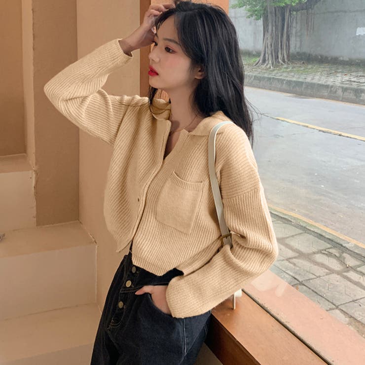 ショート丈ニット カーディガン トップス | SUNSHINE CLOSET | 詳細画像5 