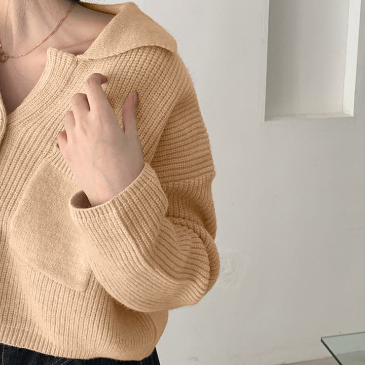 ショート丈ニット カーディガン トップス | SUNSHINE CLOSET | 詳細画像6 