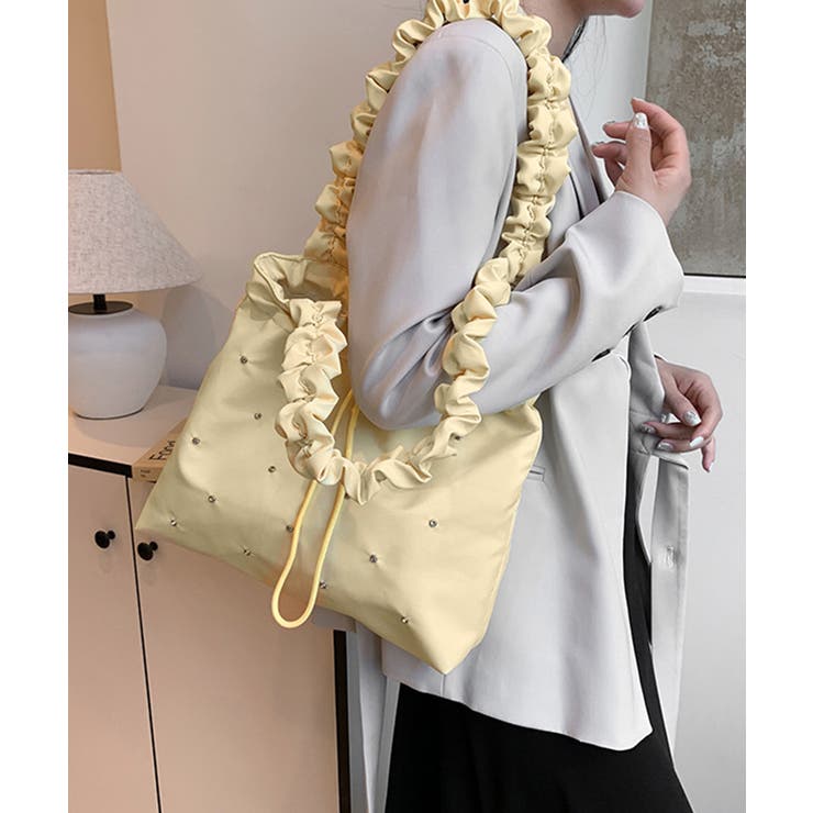 トートバッグ ラインストーン ナイロン | SUNSHINE CLOSET | 詳細画像6 