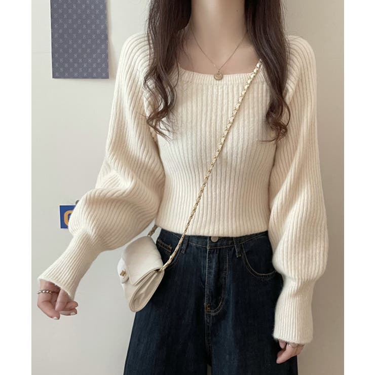 ニットセーター 長袖トップス 韓国風 | SUNSHINE CLOSET | 詳細画像4 