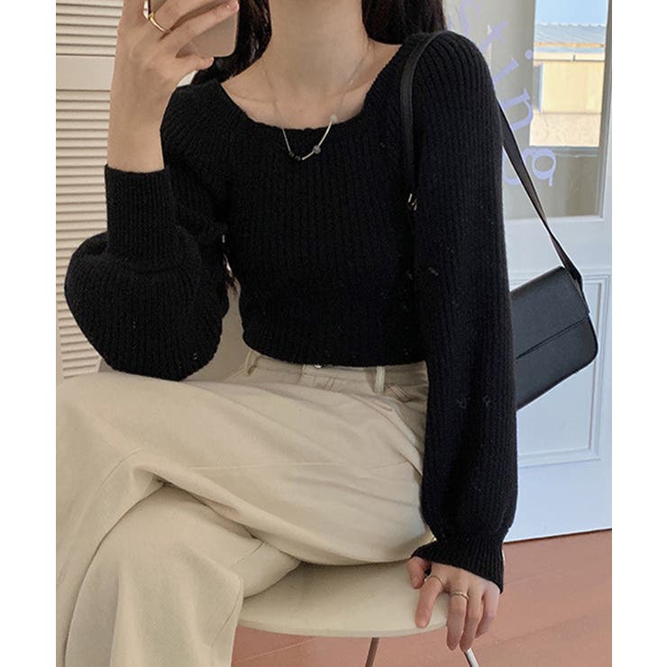 ニットセーター 長袖トップス 韓国風 | SUNSHINE CLOSET | 詳細画像9 