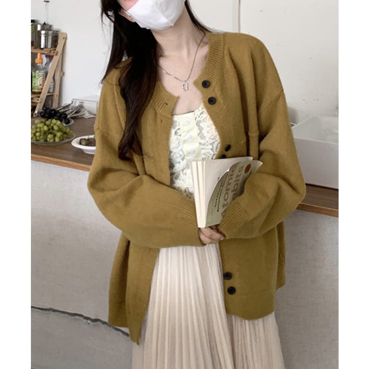 開襟セーター クルーネック ボタン付き | SUNSHINE CLOSET | 詳細画像10 