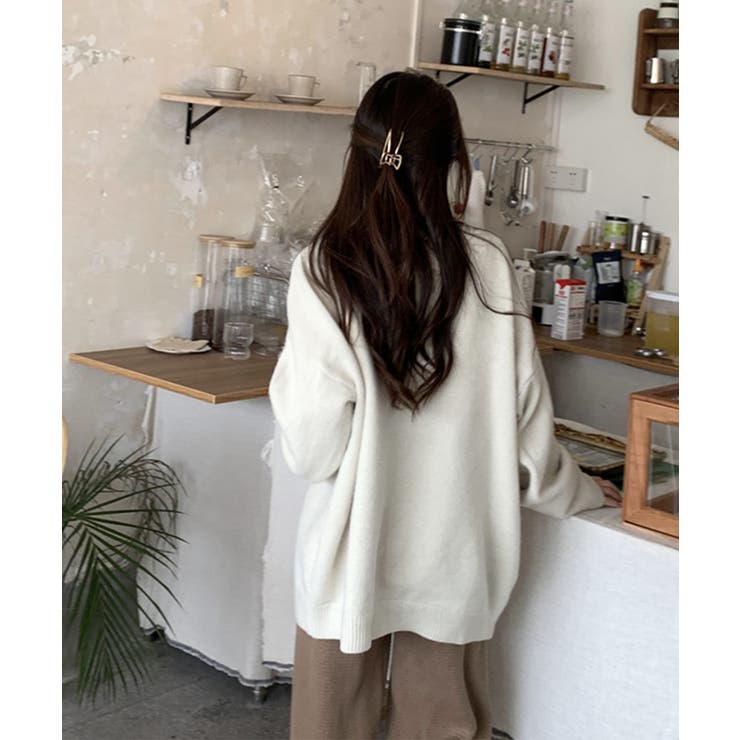 開襟セーター クルーネック ボタン付き | SUNSHINE CLOSET | 詳細画像9 