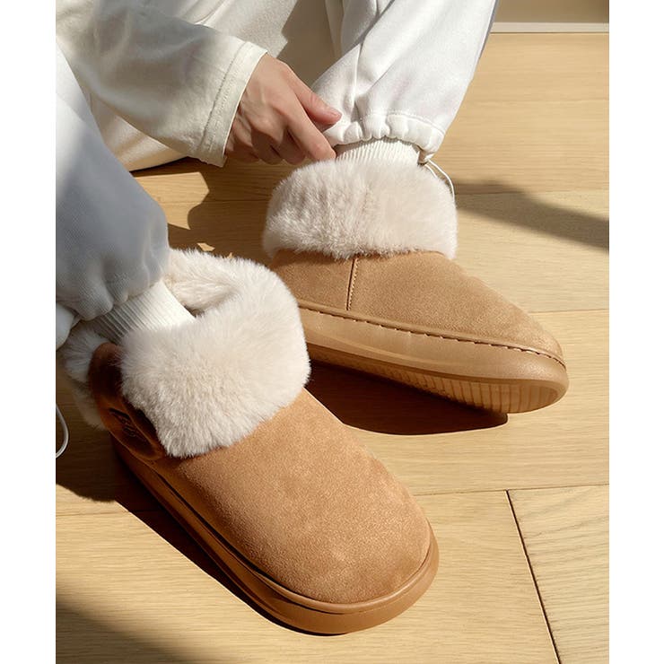 厚底ムートンブーツ ルームブーツ 保温 | SUNSHINE CLOSET | 詳細画像3 