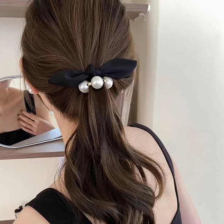 ヘアゴム パール リボン 髪ゴム 韓国 | SUNSHINE CLOSET | 詳細画像5 