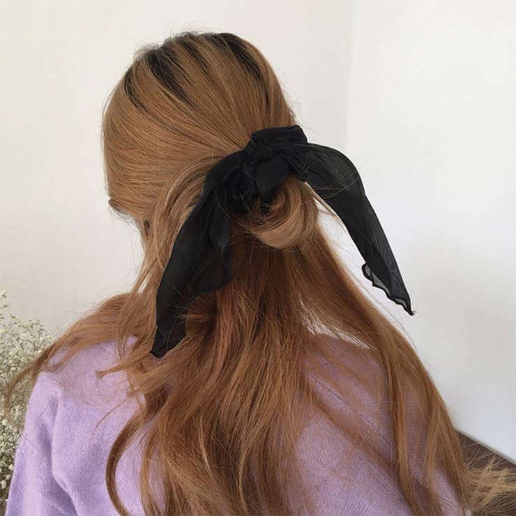 シュシュ 透け感サテン ヘアゴム 韓国風 | SUNSHINE CLOSET | 詳細画像5 