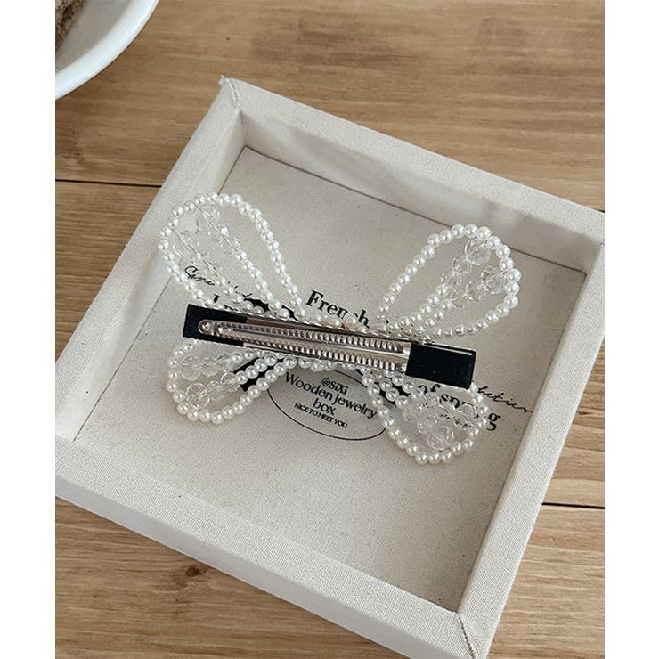 シュシュ クリップ パール 蝶結び | SUNSHINE CLOSET | 詳細画像12 