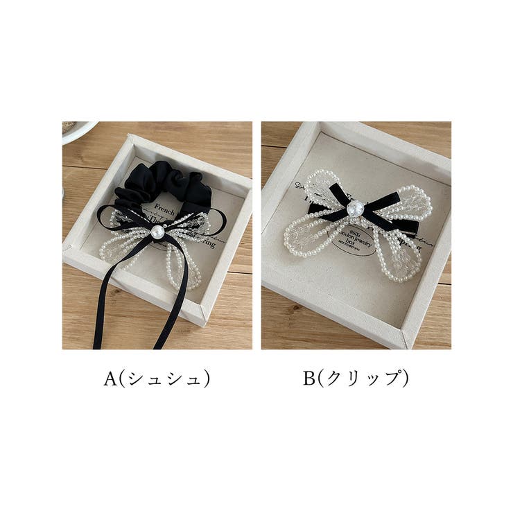 シュシュ クリップ パール 蝶結び | SUNSHINE CLOSET | 詳細画像9 