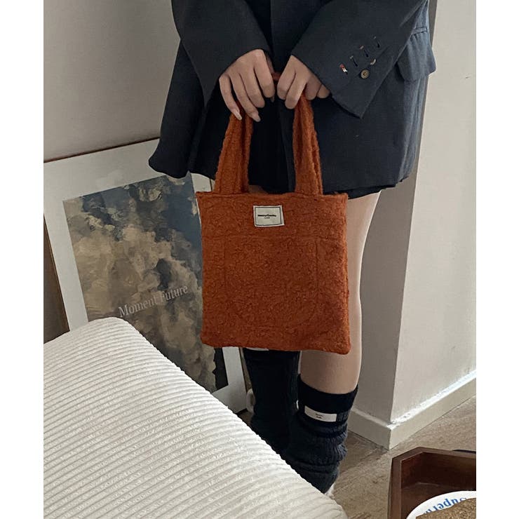 ボアトートバッグ ミニ 無地 軽量 秋冬 | SUNSHINE CLOSET | 詳細画像18 