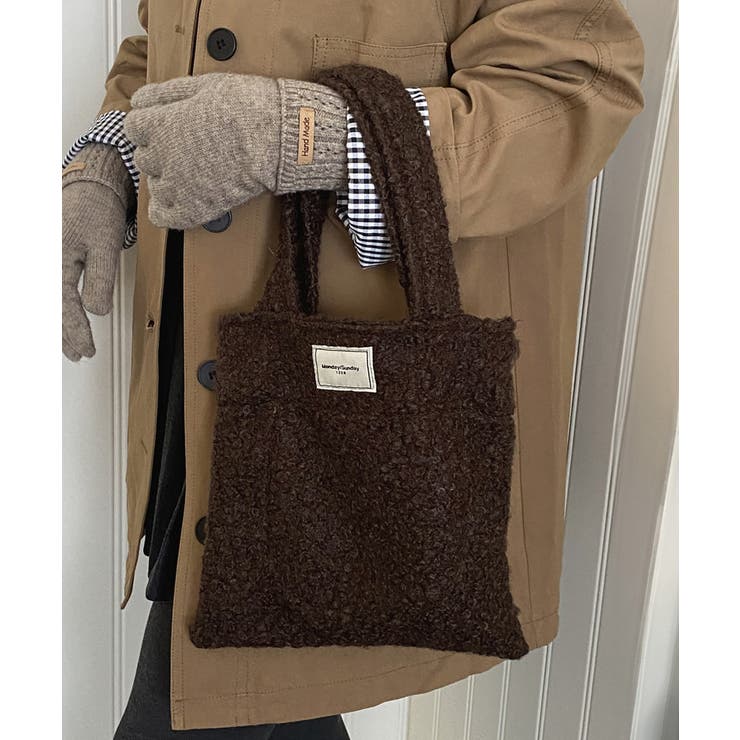 ボアトートバッグ ミニ 無地 軽量 秋冬 | SUNSHINE CLOSET | 詳細画像20 