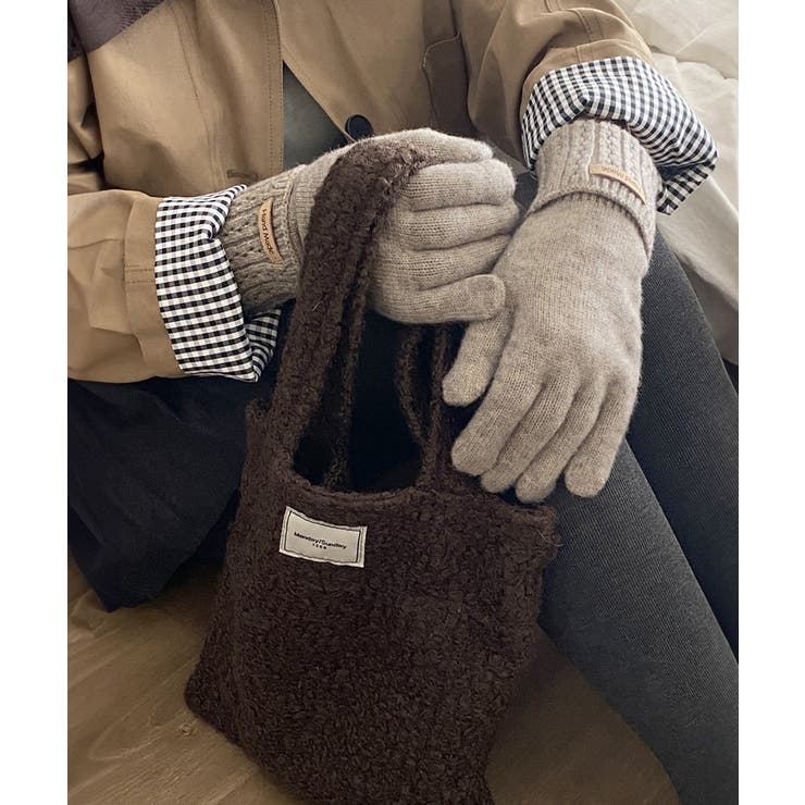 ボアトートバッグ ミニ 無地 軽量 秋冬 | SUNSHINE CLOSET | 詳細画像21 