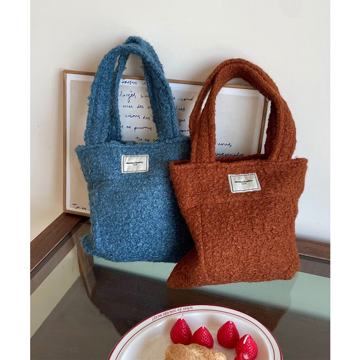 ボアトートバッグ ミニ 無地 軽量 秋冬 | SUNSHINE CLOSET | 詳細画像23 