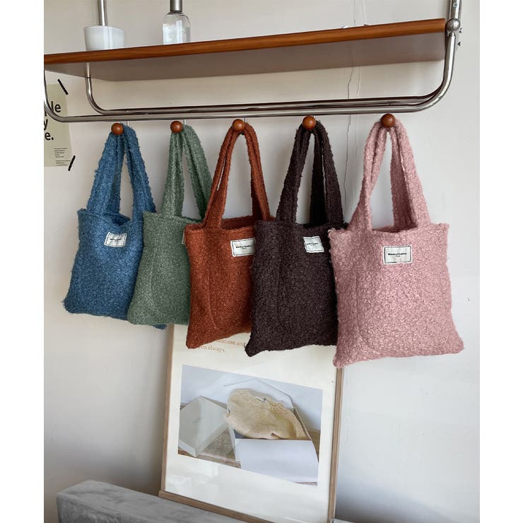 ボアトートバッグ ミニ 無地 軽量 秋冬 | SUNSHINE CLOSET | 詳細画像24 
