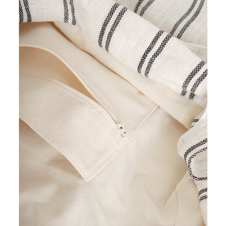 トートバッグ 綿麻 ストライプ柄 韓国風 | SUNSHINE CLOSET | 詳細画像22 