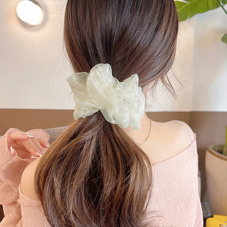 シュシュ オーガンジー ボリューム 3色 | SUNSHINE CLOSET | 詳細画像5 