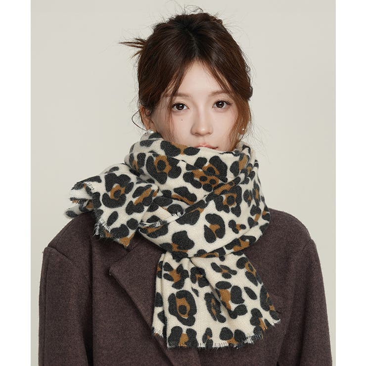 ストール レオパード柄 マフラー 春秋冬 | SUNSHINE CLOSET | 詳細画像1 