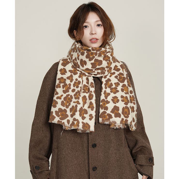 美品　ラルフローレン　マフラー　ストール　レオパード ストール レオパード柄 マフラー 春秋冬[品番：AGCW0005919]｜SUNSHINE