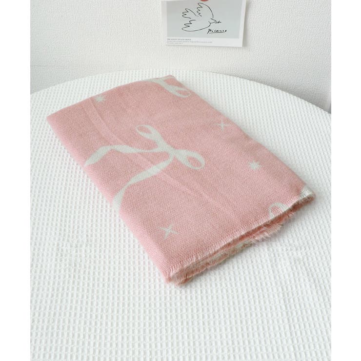 大判マフラー ストール リボン模様 秋冬 | SUNSHINE CLOSET | 詳細画像12 